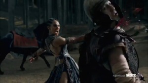 Maybe... for a twist... we could go a whole episode without the Spartacus face? Or not.